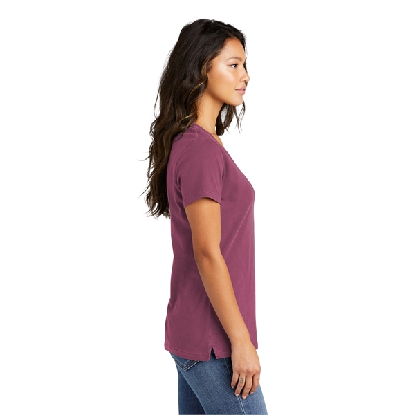 Port & Company Women's Beach Wash Garment-Dyed V-Neck Tee - Port & Company Women's Beach Wash Garment-Dyed V-Neck Tee - Image 36 of 44