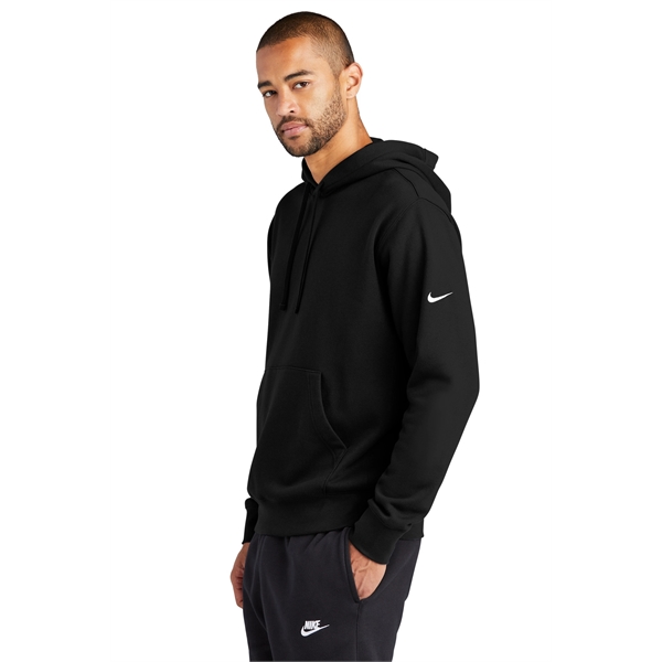 Nike Club Fleece Sleeve Swoosh Pullover Hoodie - Nike Club Fleece Sleeve Swoosh Pullover Hoodie - Image 6 of 39