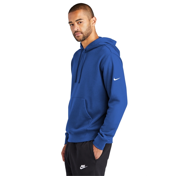 Nike Club Fleece Sleeve Swoosh Pullover Hoodie - Nike Club Fleece Sleeve Swoosh Pullover Hoodie - Image 16 of 39