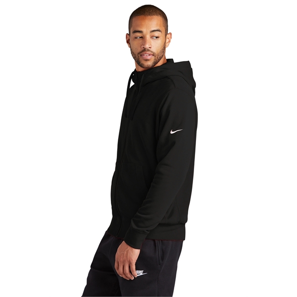 Nike Club Fleece Sleeve Swoosh Full-Zip Hoodie - Nike Club Fleece Sleeve Swoosh Full-Zip Hoodie - Image 6 of 29