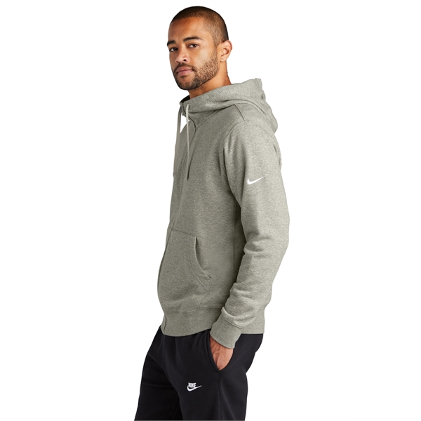 Nike Club Fleece Sleeve Swoosh Full-Zip Hoodie - Nike Club Fleece Sleeve Swoosh Full-Zip Hoodie - Image 11 of 29