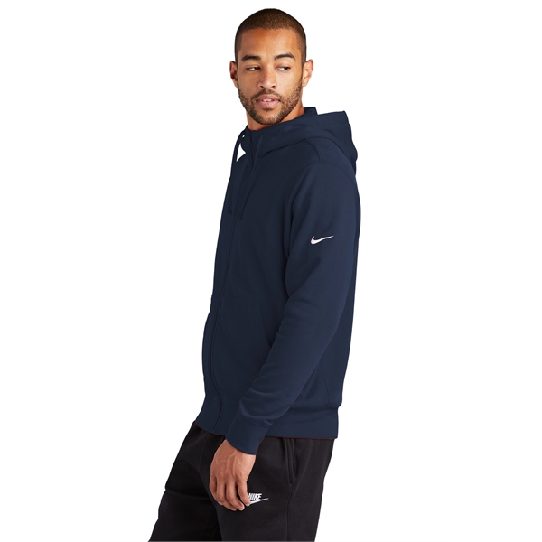 Nike Club Fleece Sleeve Swoosh Full-Zip Hoodie - Nike Club Fleece Sleeve Swoosh Full-Zip Hoodie - Image 16 of 29