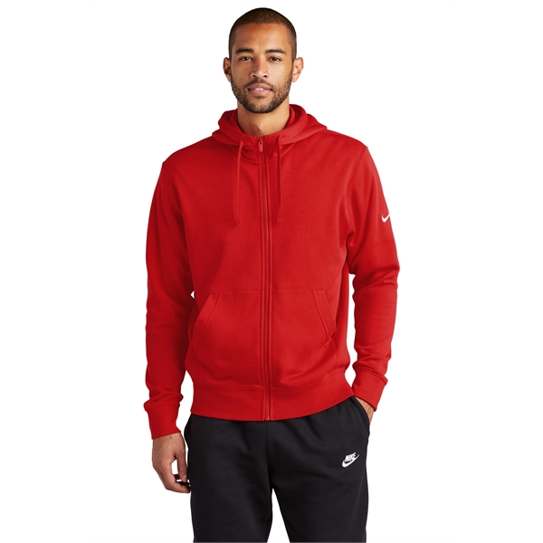 Nike Club Fleece Sleeve Swoosh Full-Zip Hoodie - Nike Club Fleece Sleeve Swoosh Full-Zip Hoodie - Image 19 of 29