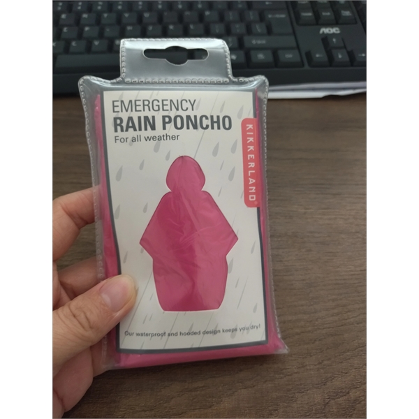 PVC Card Rain Ponchos for Adults Disposable Raincoat - PVC Card Rain Ponchos for Adults Disposable Raincoat - Image 0 of 1