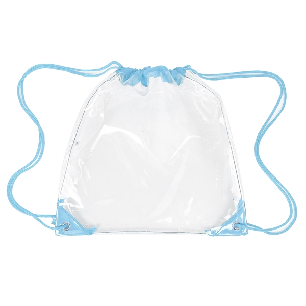 Clear Drawstring Backpack (Ocean) - Clear Drawstring Backpack (Ocean) - Image 7 of 20