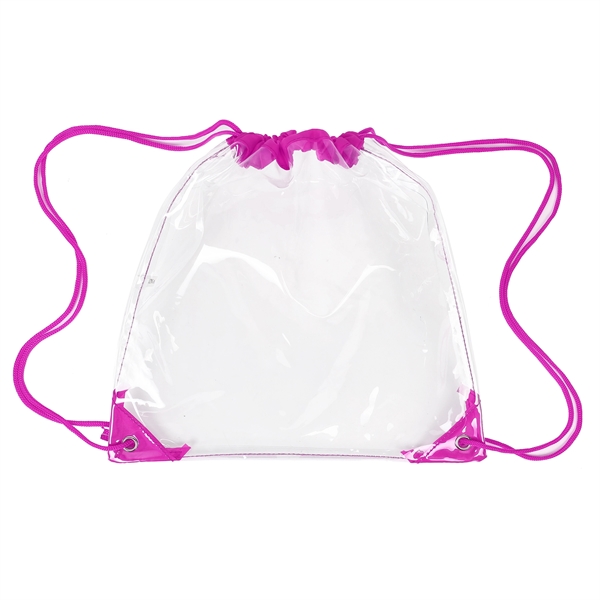 Clear Drawstring Backpack (Ocean) - Clear Drawstring Backpack (Ocean) - Image 9 of 20