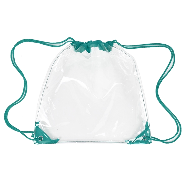 Clear Drawstring Backpack (Ocean) - Clear Drawstring Backpack (Ocean) - Image 14 of 20