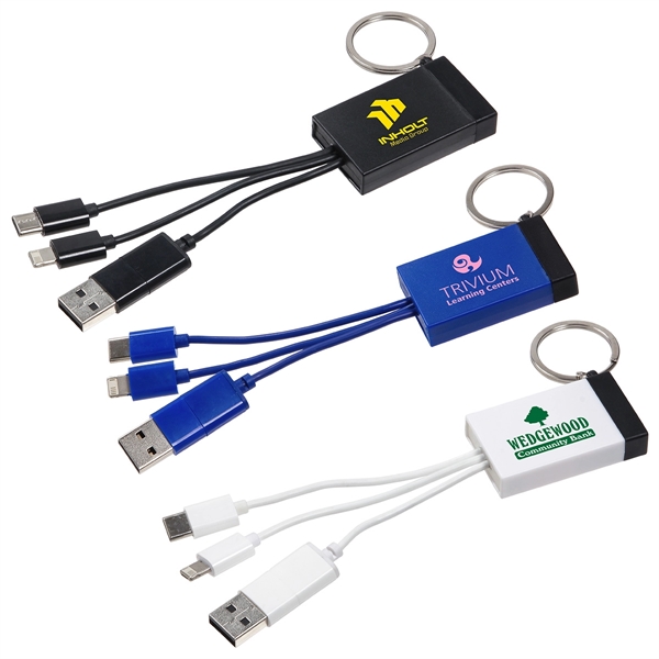 Triplet 3-in-1 Charging Cable with Screen Cleaner - Triplet 3-in-1 Charging Cable with Screen Cleaner - Image 0 of 3
