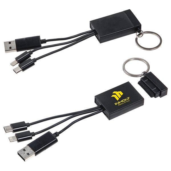Triplet 3-in-1 Charging Cable with Screen Cleaner - Triplet 3-in-1 Charging Cable with Screen Cleaner - Image 1 of 3