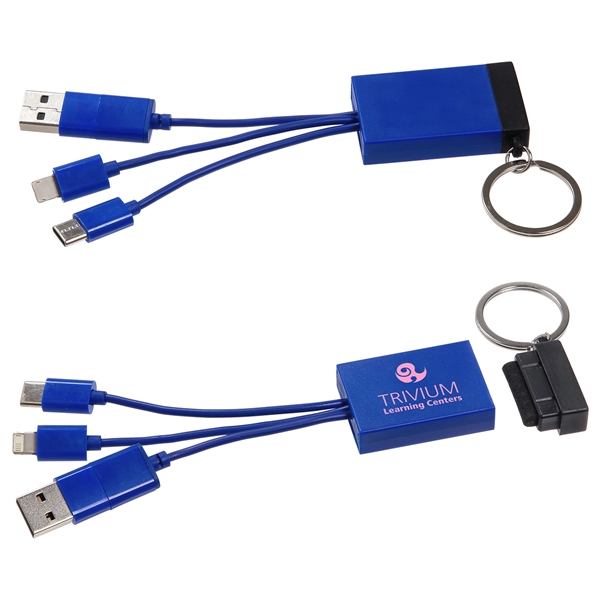 Triplet 3-in-1 Charging Cable with Screen Cleaner - Triplet 3-in-1 Charging Cable with Screen Cleaner - Image 2 of 3