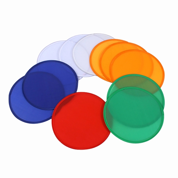 Folding Flyer Disc Hand Fan With Pouch - Folding Flyer Disc Hand Fan With Pouch - Image 2 of 2