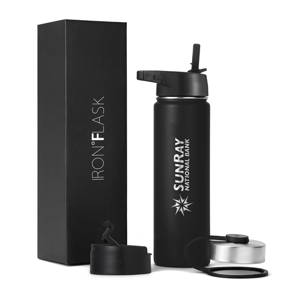 Custom Iron Flask Wide Mouth Water Bottle 22 oz.