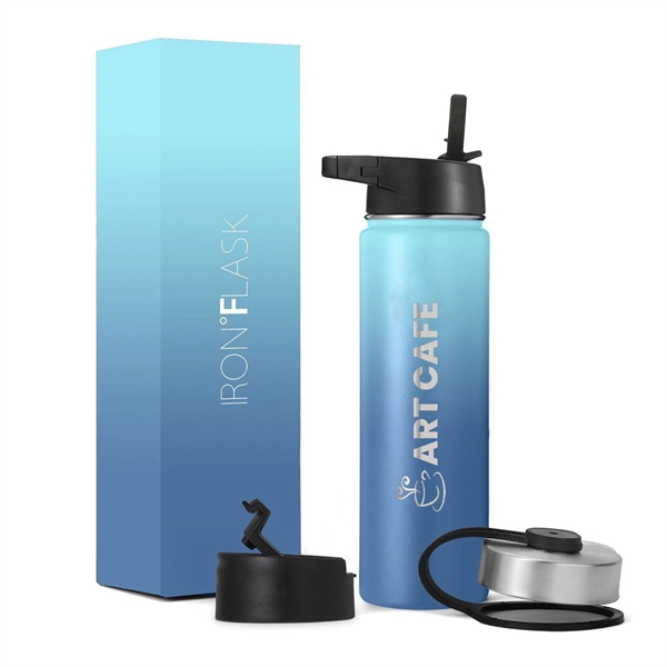 Iron Flask Wide Mouth Water Bottle Gradient Colors 22 oz.