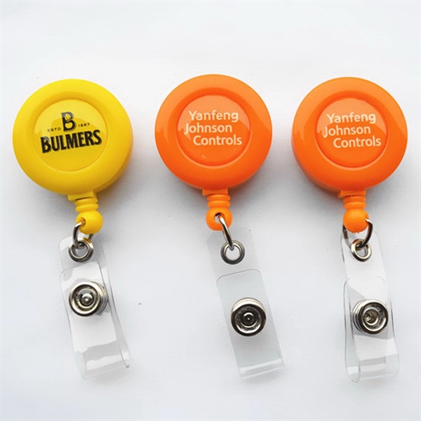 Round Retractable Badge Holder Reel - Round Retractable Badge Holder Reel - Image 0 of 0