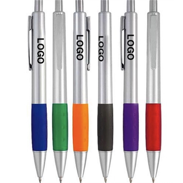 Click Silver Ballpoint Pen - Click Silver Ballpoint Pen - Image 0 of 0