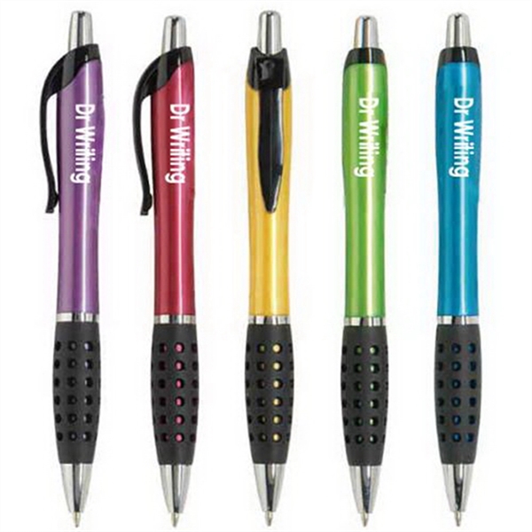 Ballpoint Pen with Stylish Grip Section and Accent Clip - Ballpoint Pen with Stylish Grip Section and Accent Clip - Image 0 of 0