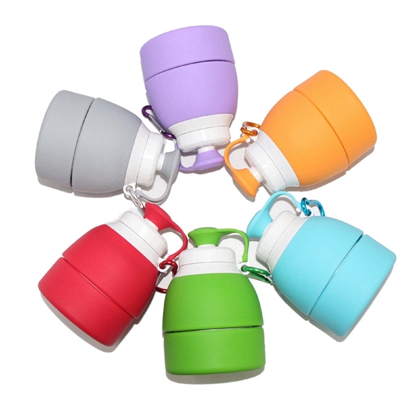 20 oz Reusable Collapsible Travel Bottle With Lid - 20 oz Reusable Collapsible Travel Bottle With Lid - Image 27 of 49