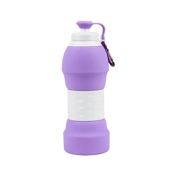 20 oz Reusable Collapsible Travel Bottle With Lid - 20 oz Reusable Collapsible Travel Bottle With Lid - Image 40 of 49