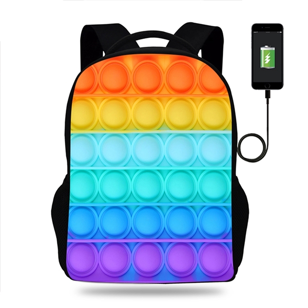 3D Print Push Pop Fidget Bubble Backpack - 3D Print Push Pop Fidget Bubble Backpack - Image 2 of 16