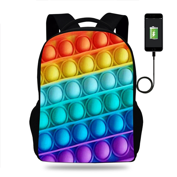 3D Print Push Pop Fidget Bubble Backpack - 3D Print Push Pop Fidget Bubble Backpack - Image 0 of 16