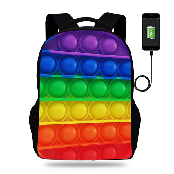3D Print Push Pop Fidget Bubble Backpack - 3D Print Push Pop Fidget Bubble Backpack - Image 1 of 16