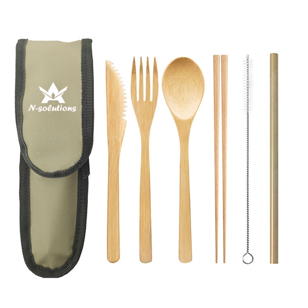 Bamboo Cutlery Set - Bamboo Cutlery Set - Image 0 of 3