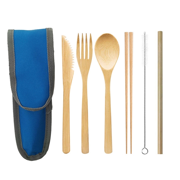 Bamboo Cutlery Set - Bamboo Cutlery Set - Image 1 of 3