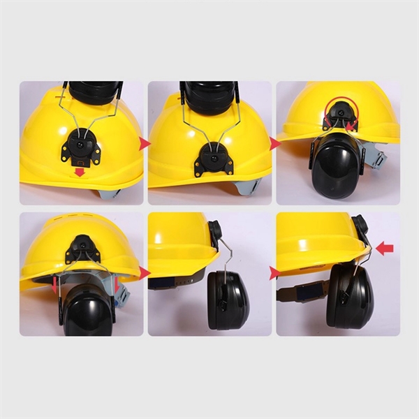 Construction Helmet Ear Muffs - Construction Helmet Ear Muffs - Image 1 of 4