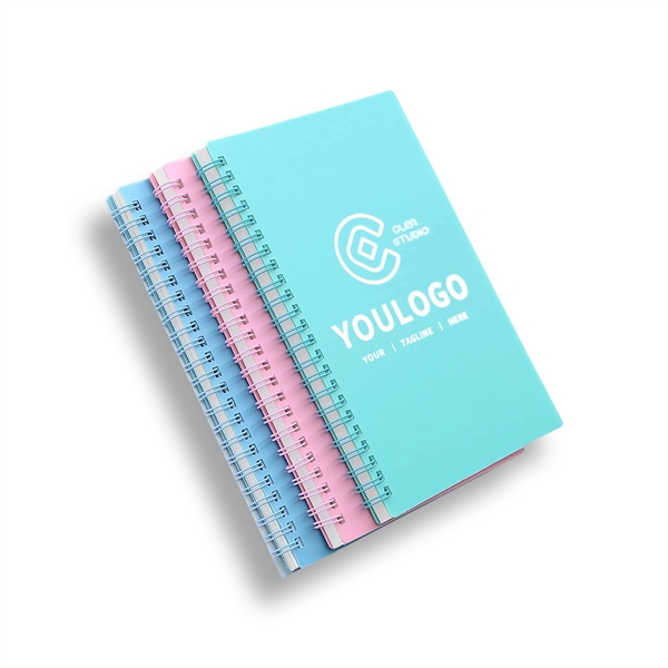 A5 PP Plastic Cover Spiral Student Notebook