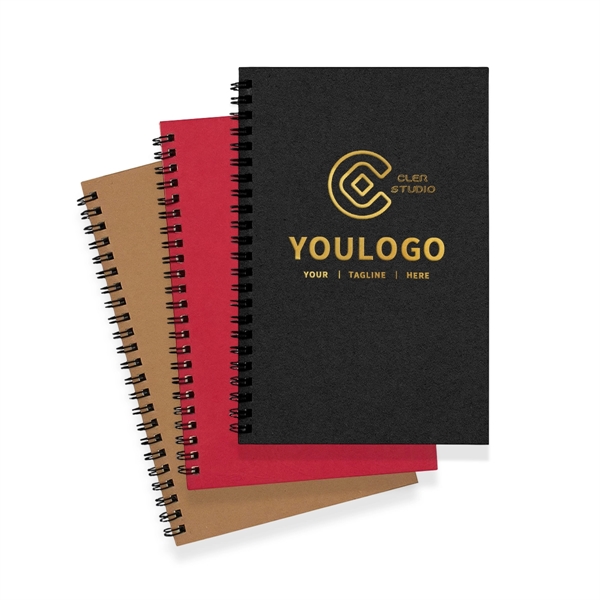 A5 Kraft Paper Cover Spiral Notebook