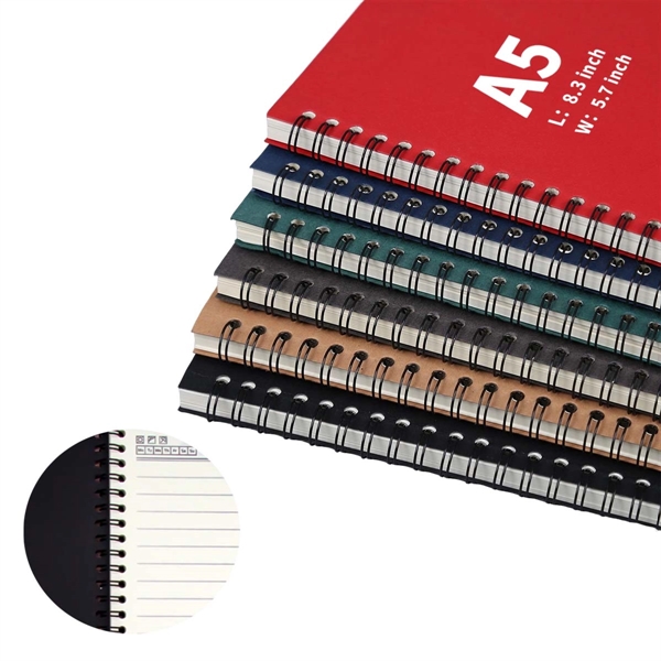 A5 Kraft Paper Cover Spiral Notebook