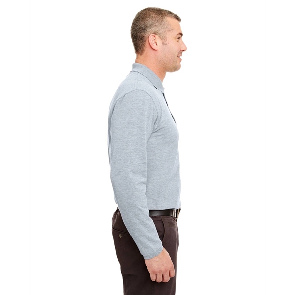 UltraClub Adult Long-Sleeve Classic Pique Polo - UltraClub Adult Long-Sleeve Classic Pique Polo - Image 5 of 42
