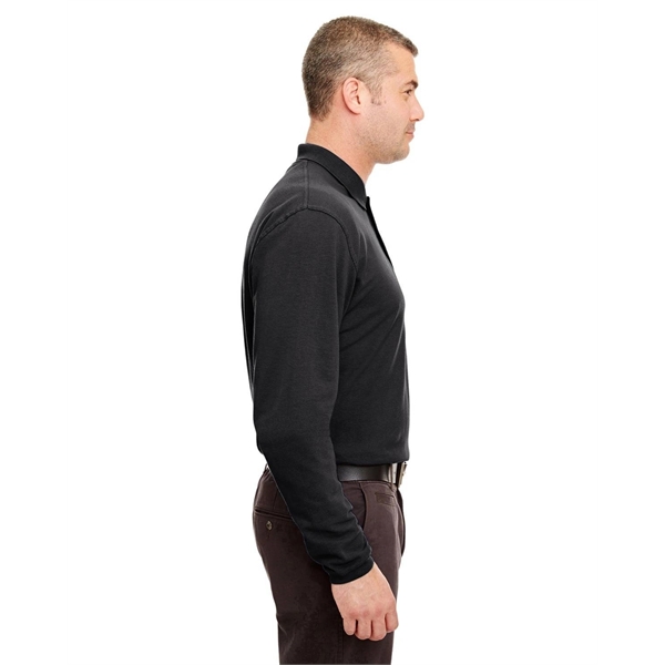 UltraClub Adult Long-Sleeve Classic Pique Polo - UltraClub Adult Long-Sleeve Classic Pique Polo - Image 7 of 42