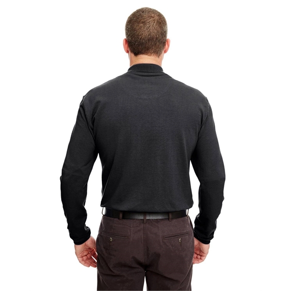UltraClub Adult Long-Sleeve Classic Pique Polo - UltraClub Adult Long-Sleeve Classic Pique Polo - Image 8 of 42