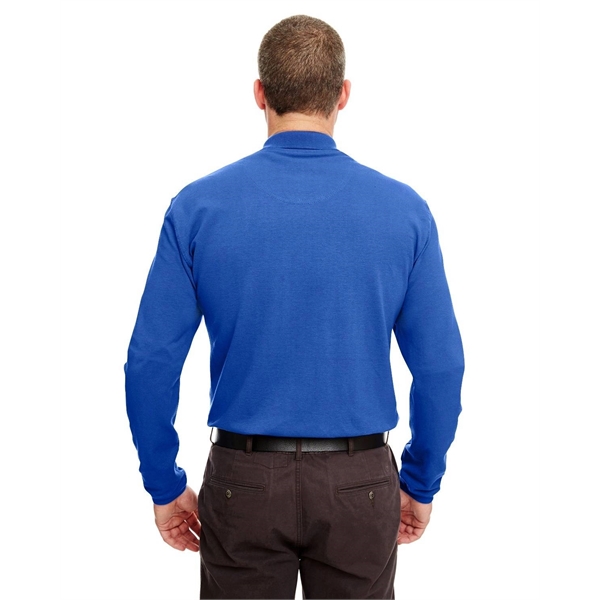 UltraClub Adult Long-Sleeve Classic Pique Polo - UltraClub Adult Long-Sleeve Classic Pique Polo - Image 10 of 42