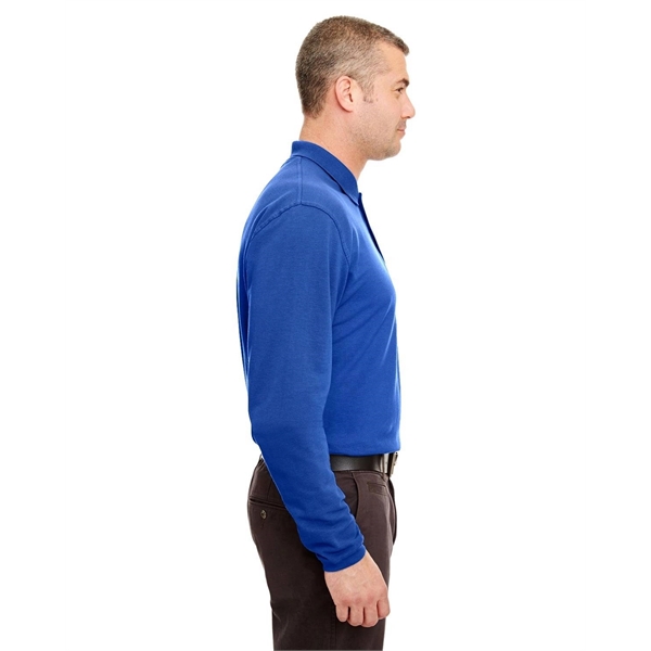 UltraClub Adult Long-Sleeve Classic Pique Polo - UltraClub Adult Long-Sleeve Classic Pique Polo - Image 11 of 42