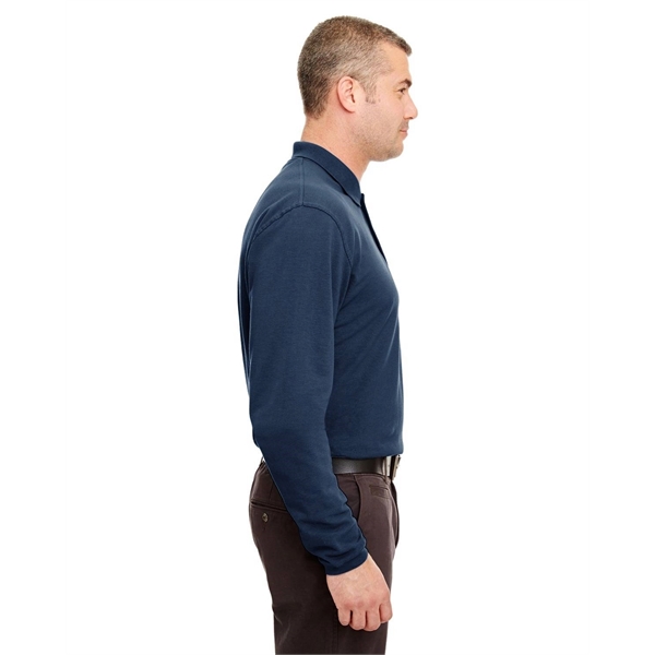 UltraClub Adult Long-Sleeve Classic Pique Polo - UltraClub Adult Long-Sleeve Classic Pique Polo - Image 13 of 42