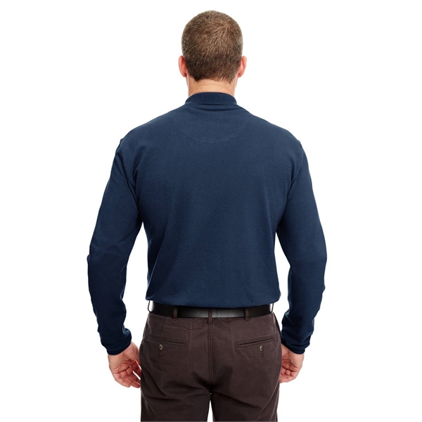 UltraClub Adult Long-Sleeve Classic Pique Polo - UltraClub Adult Long-Sleeve Classic Pique Polo - Image 14 of 42