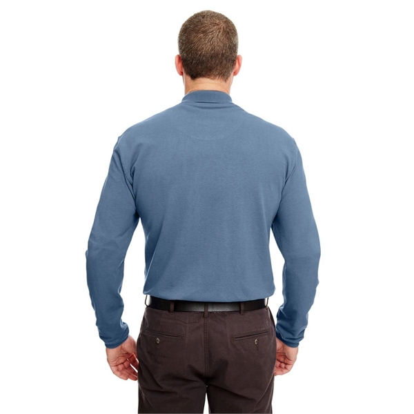 UltraClub Adult Long-Sleeve Classic Pique Polo - UltraClub Adult Long-Sleeve Classic Pique Polo - Image 16 of 42