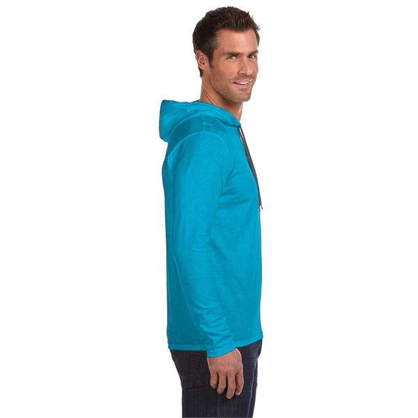 Gildan Adult Lightweight Long-Sleeve Hooded T-Shirt - Gildan Adult Lightweight Long-Sleeve Hooded T-Shirt - Image 3 of 51