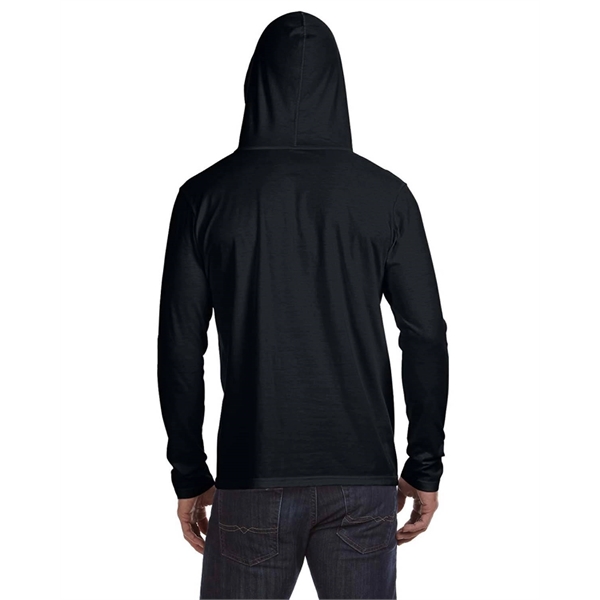 Gildan Adult Lightweight Long-Sleeve Hooded T-Shirt - Gildan Adult Lightweight Long-Sleeve Hooded T-Shirt - Image 5 of 51