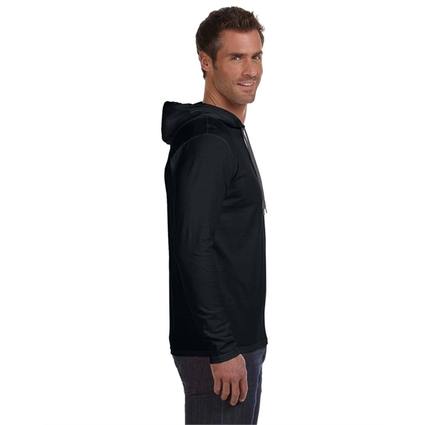 Gildan Adult Lightweight Long-Sleeve Hooded T-Shirt - Gildan Adult Lightweight Long-Sleeve Hooded T-Shirt - Image 6 of 51