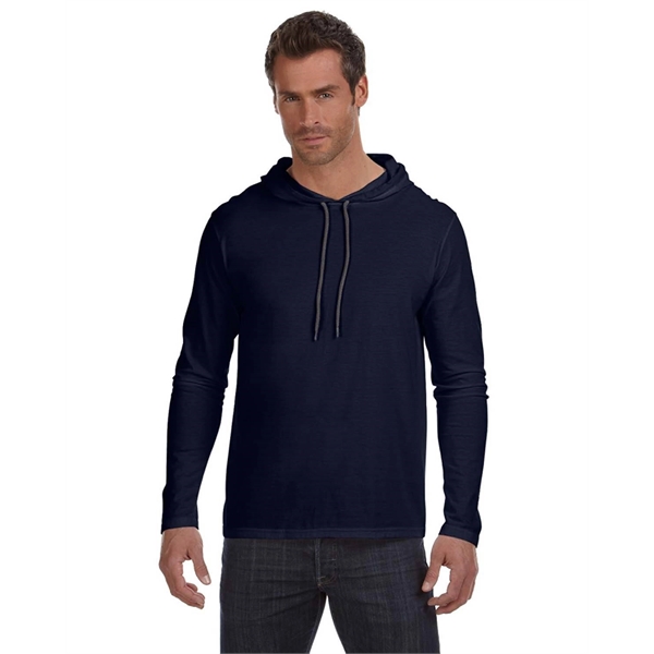 Gildan Adult Lightweight Long-Sleeve Hooded T-Shirt - Gildan Adult Lightweight Long-Sleeve Hooded T-Shirt - Image 10 of 51