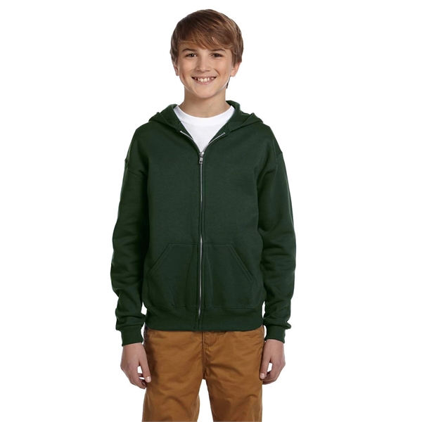 Jerzees Youth NuBlend® Fleece Full-Zip Hooded Sweatshirt - Jerzees Youth NuBlend® Fleece Full-Zip Hooded Sweatshirt - Image 0 of 44
