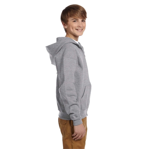 Jerzees Youth NuBlend® Fleece Full-Zip Hooded Sweatshirt - Jerzees Youth NuBlend® Fleece Full-Zip Hooded Sweatshirt - Image 3 of 44