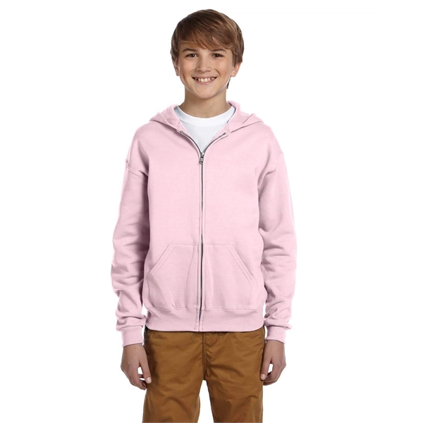 Jerzees Youth NuBlend® Fleece Full-Zip Hooded Sweatshirt - Jerzees Youth NuBlend® Fleece Full-Zip Hooded Sweatshirt - Image 15 of 44