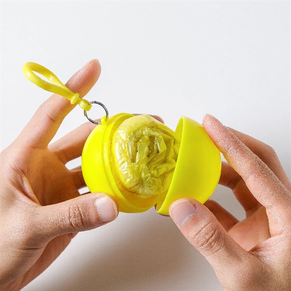 Portable Emergency Waterproof Disposable Rain Poncho Ball - Portable Emergency Waterproof Disposable Rain Poncho Ball - Image 2 of 7