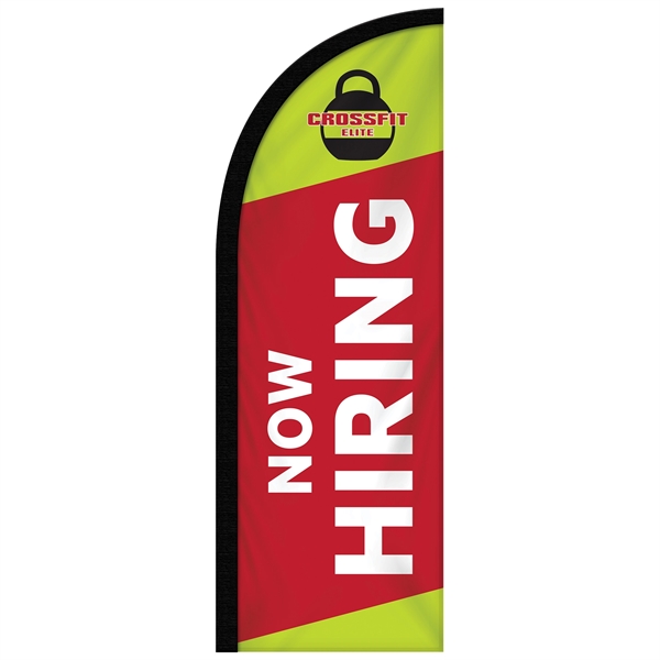 6' Digitally Printed Single Reverse Half Drop Banner - 6' Digitally Printed Single Reverse Half Drop Banner - Image 0 of 9
