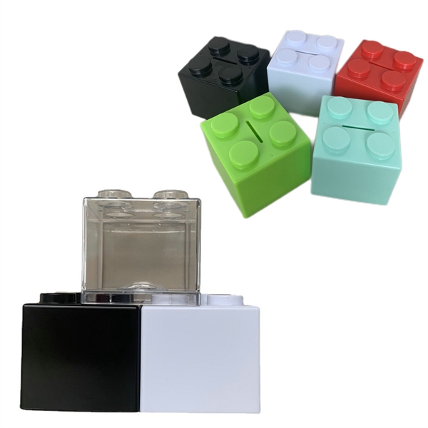 Transparent Plastic Coin Banks - Transparent Plastic Coin Banks - Image 1 of 1