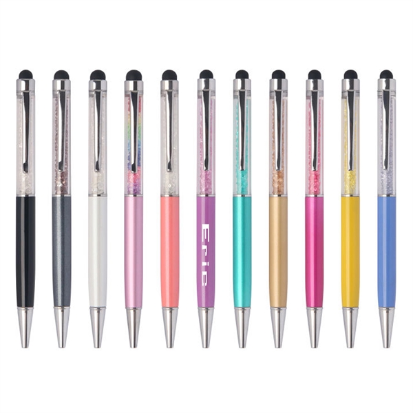 Crystal Diamond Screen Touch Stylus Ballpoint Pens - Crystal Diamond Screen Touch Stylus Ballpoint Pens - Image 0 of 3